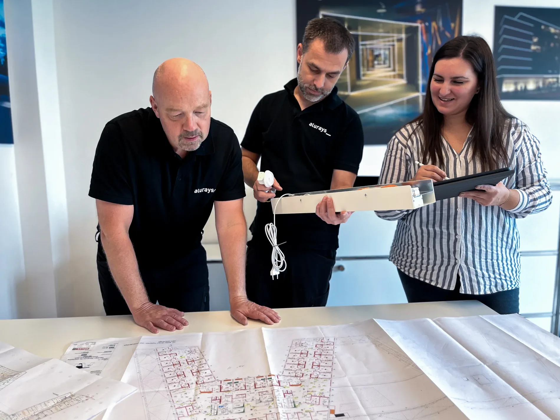 The Alurays team at the joint project work